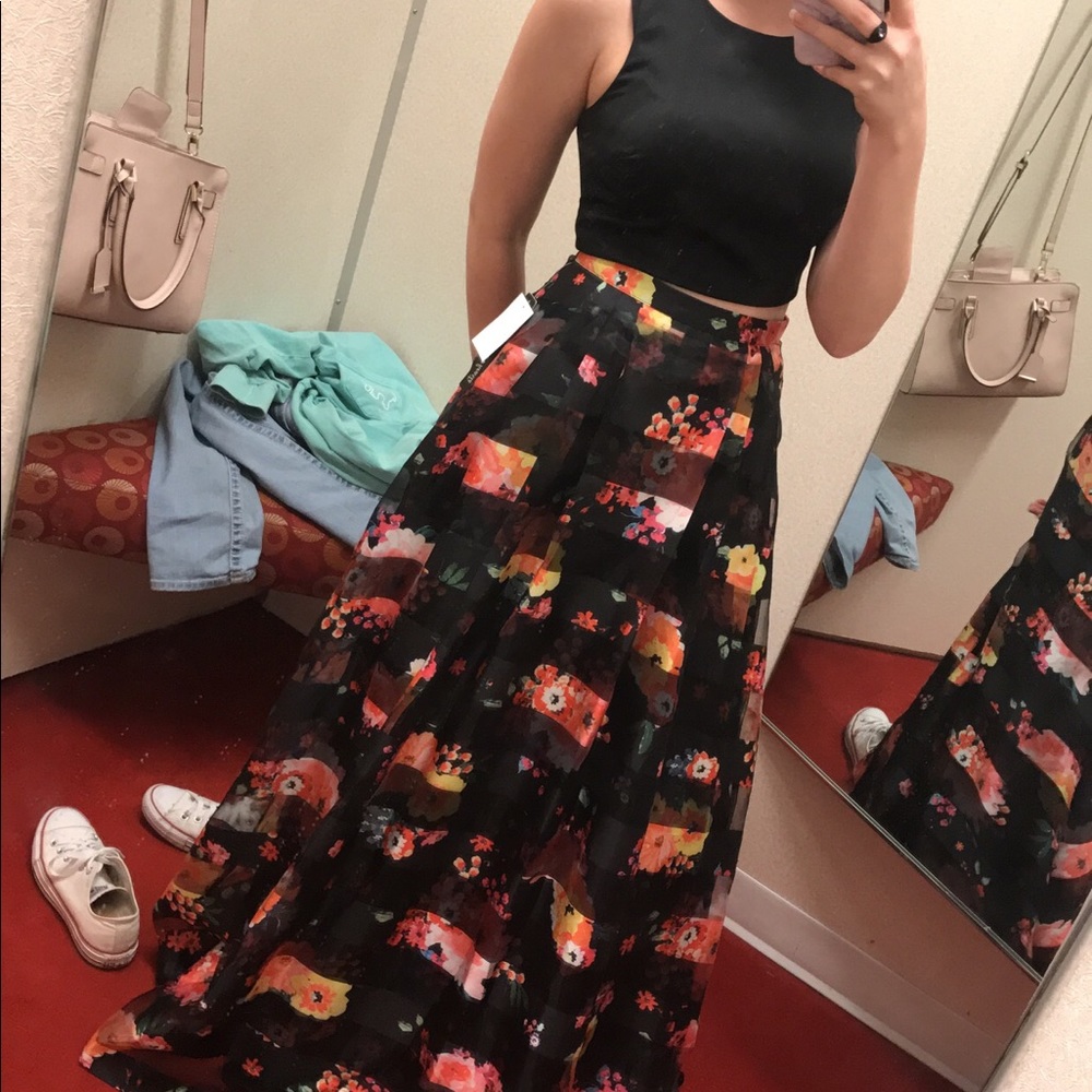 Two-Piece Floral Dress